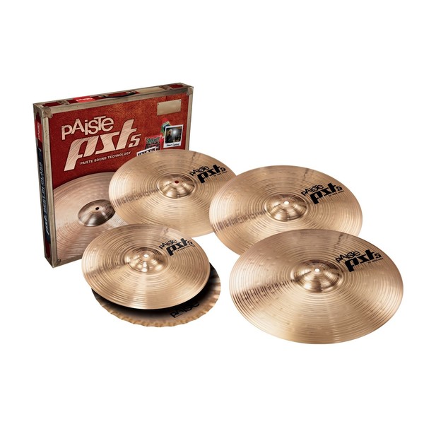 Paiste PST5 Rock Bonus Cymbal Set w/Free 18'' Crash - Main Image