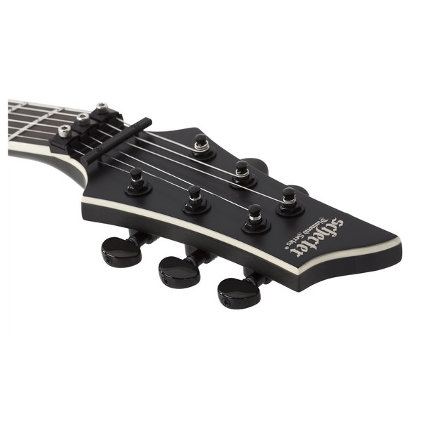Schecter C-1 FR S SLS Evil Twin, Satin Black Headstock