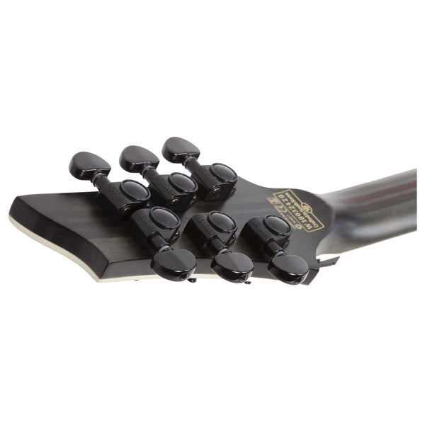 Schecter C-1 FR S SLS Evil Twin, Satin Black Headstock