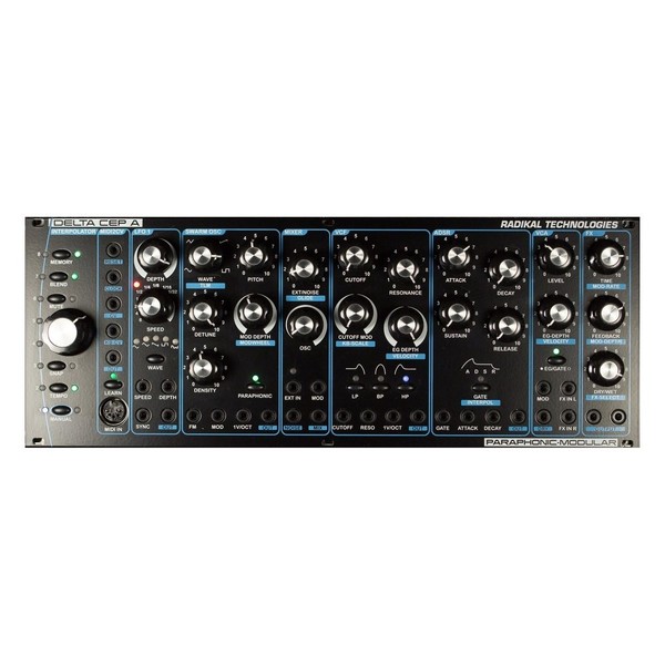 Radikal Technologies Delta Cep A Paraphonic Synthesizer, Eurorack - Top