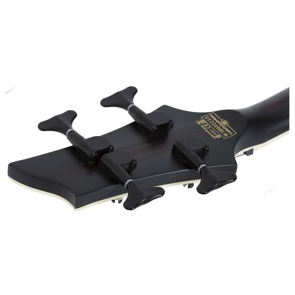 Schecter SLS Evil Twin-4 Bass, Satin Black Headstock back