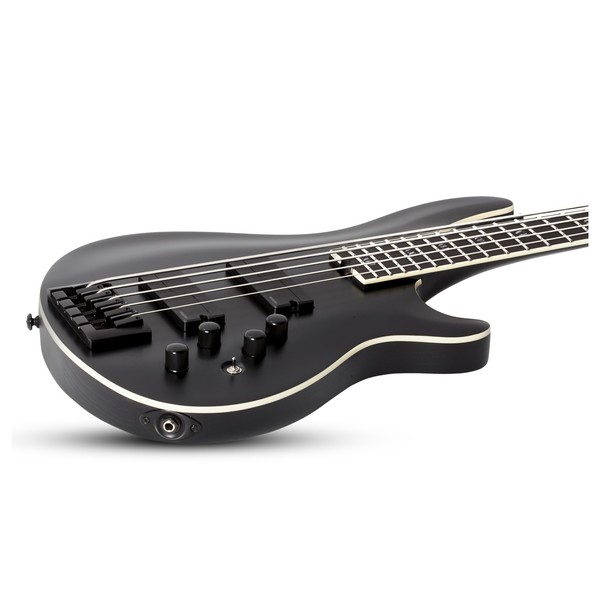 Schecter SLS Evil Twin-5 Bass, Satin Black Tilted