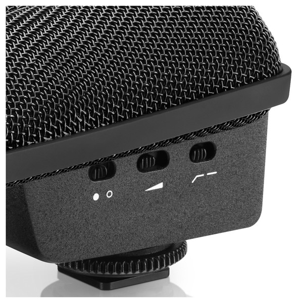 Sennheiser 440 Professional Stereo Shotgun Microphone for Cameras, Controls Close Up