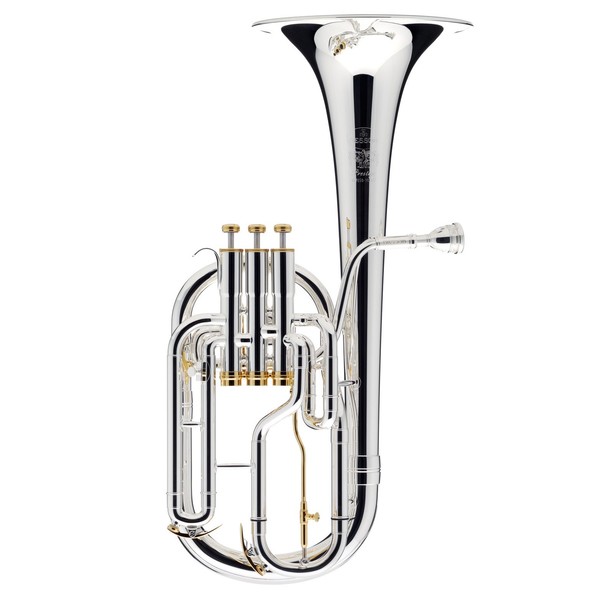 Besson Prestige BE2050 Tenor Horn, Silver Plated, Gold Brass Bell