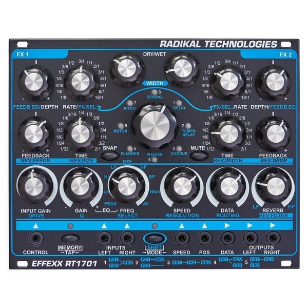 Radikal Technologies RT-1701 Multi FX Processor, Eurorack - Front