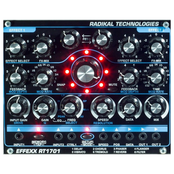 Radikal Technologies RT-1701 Multi FX Processor, Eurorack - Lights