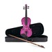 Student 4/4 Violin by Gear4music, PURPLE SPARKLE main