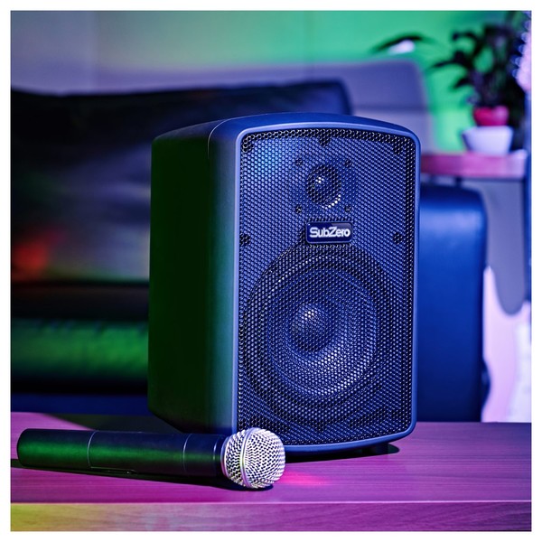 SubZero SZPA-P6 Portable PA with Digital Media Player + Wireless Mic
