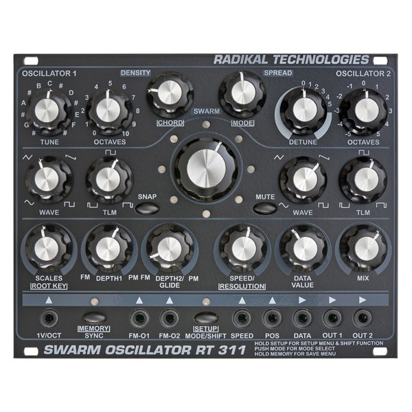 Radikal Technologies RT-311 Swarm Oscillator, Eurorack - Top