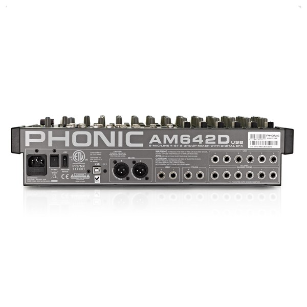 Phonic AM642D USB Mixer at Gear4music