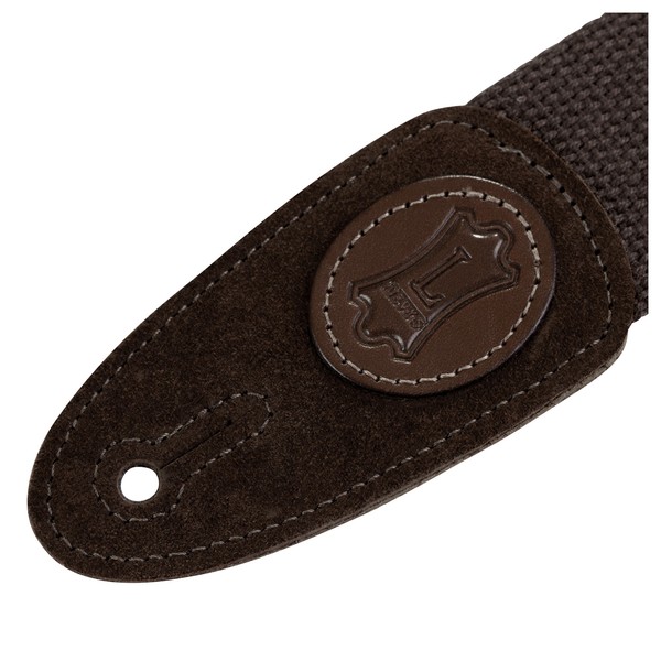 Levys 2" Cotton Guitar Guitar Strap, Brown Ends
