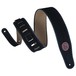 Levys Suede Leather Guitar Strap, Black