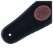 Levys Suede Leather Guitar Strap, Black leather ends