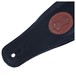 Levys Vegetarian Tan Leather Guitar Strap, Black Ends