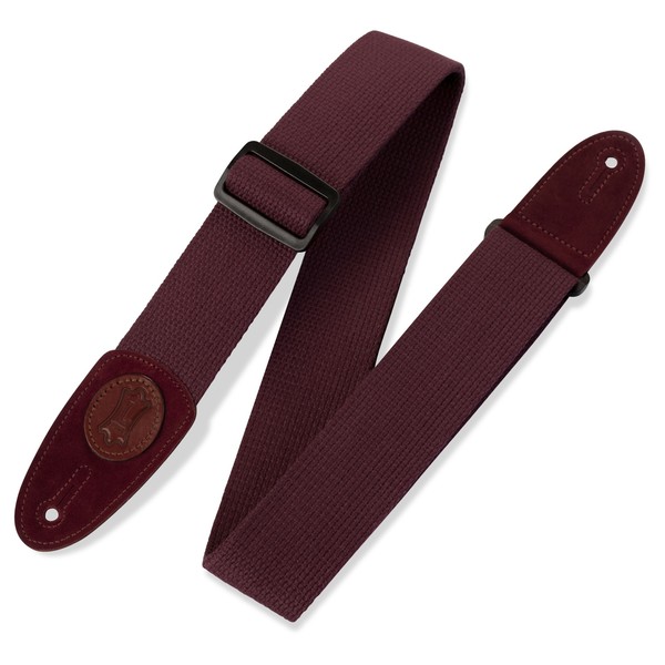 Levys 2" Cotton Guitar Strap, Burgandy