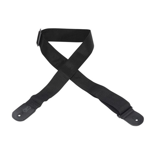 Levys 2" Polypropylene Guitar Strap w/ Poly Ends, Black