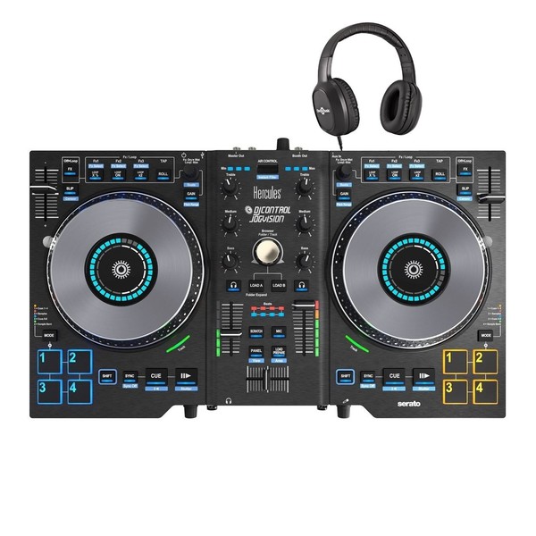 Hercules DJControl Jogvision Serato Controller With Free Headphones - Main