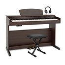 DP-10X Digital Piano by Gear4music & Accessory Pack, Dark RW