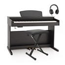 DP-10X Digital Piano by Gear4music & Accessory Pack, Matte Black