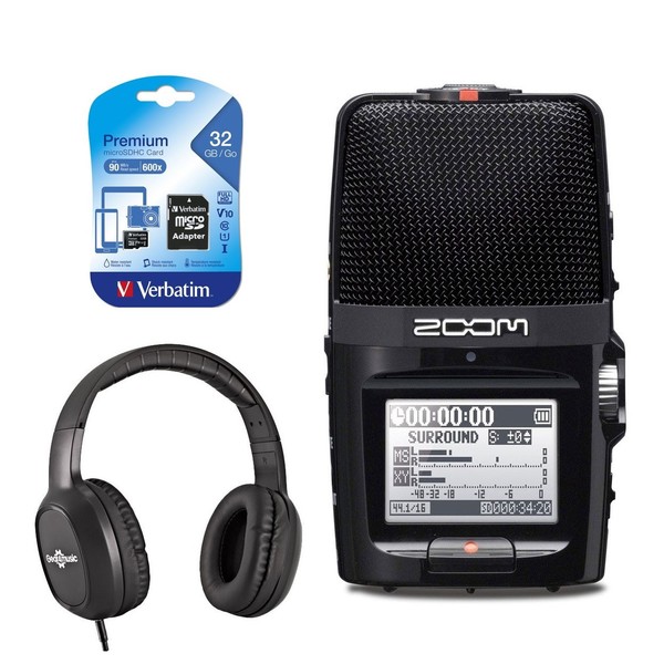 Zoom H2n Recorder With Headphones & SD Card - Main