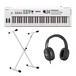 Yamaha MX61 II with Stand and Headphones, White - Main