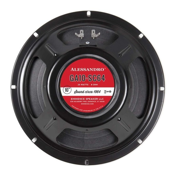 Eminence SC64 20 Watt 10'' George Alessandro Signature Speaker, 8 Ohm