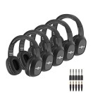 HP-210 Stereo Headphones by Gear4music, Pack of 5