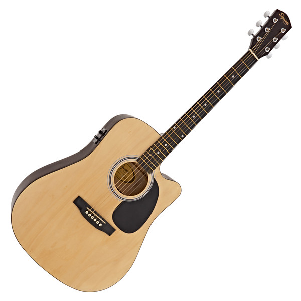 Squier By Fender SA-105CE Dreadnought Cutaway; Natural