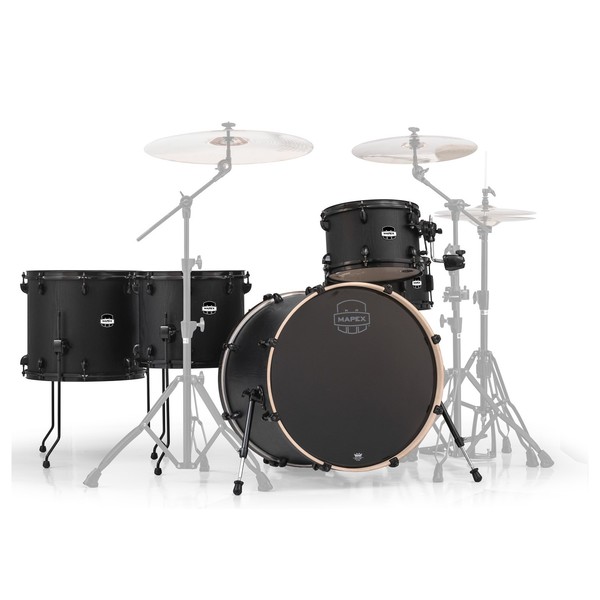 Mapex Mars 22'' Crossover Retro Fusion 5 Piece Shell Pack, Nightwood - Main Image