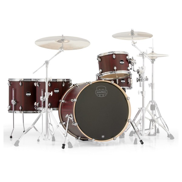 Mapex Mars 22'' Crossover Retro Fusion 5 Piece Shell Pack, Bloodwood - Main Image