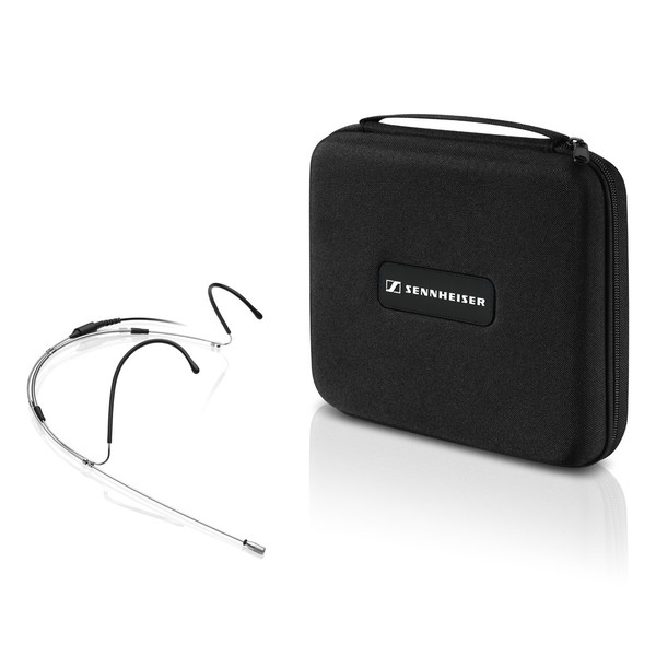 HEADMIC 1 SB Omnidirectional Neckband Mic, Silver, Mic and Soft Case