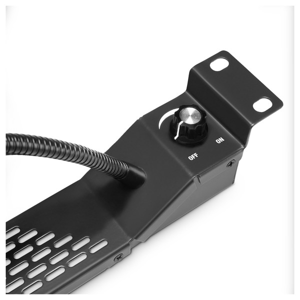 Adam Hall 19'' Dual Gooseneck White LED Rack Light Dimmer