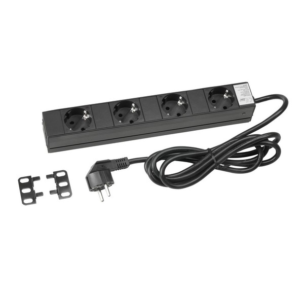 Adam Hall 19'' EU Power Strip, 4 Sockets Accessories