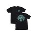 SJC Drums Seafoam Green Round Logo T-shirt, Black, Small