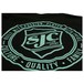 SJC Drums Seafoam Green Round Logo T-shirt, Black, Small - Close Up