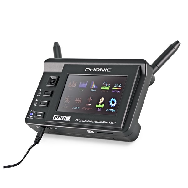 Phonic PAA6 2-Channel Audio Analyzer With Colour Touch LCD at