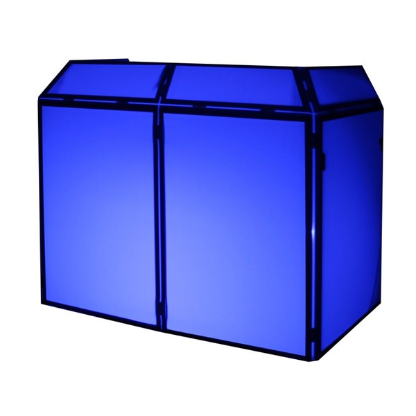 Equinox DJ Booth Replacement Lycra, White, Blue Backlight