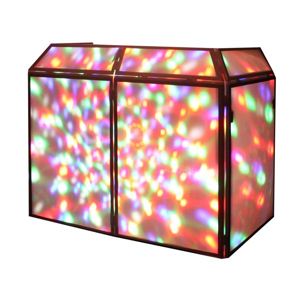 Equinox DJ Booth Replacement Lycra, White, Multicolour Pattern Backlight