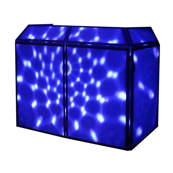 Equinox DJ Booth Replacement Lycra, White, Blue Pattern Backlight