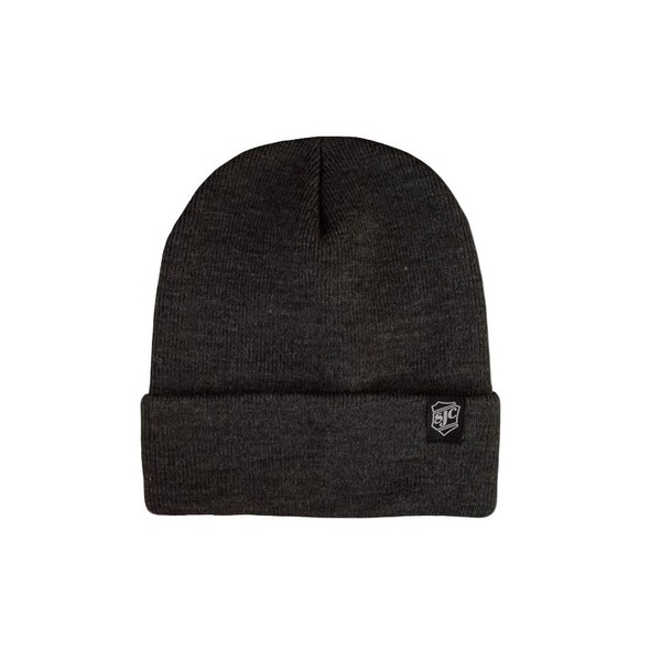SJC Drums Woven Label Beanie, Heather Charcoal, 2016 - Main Image