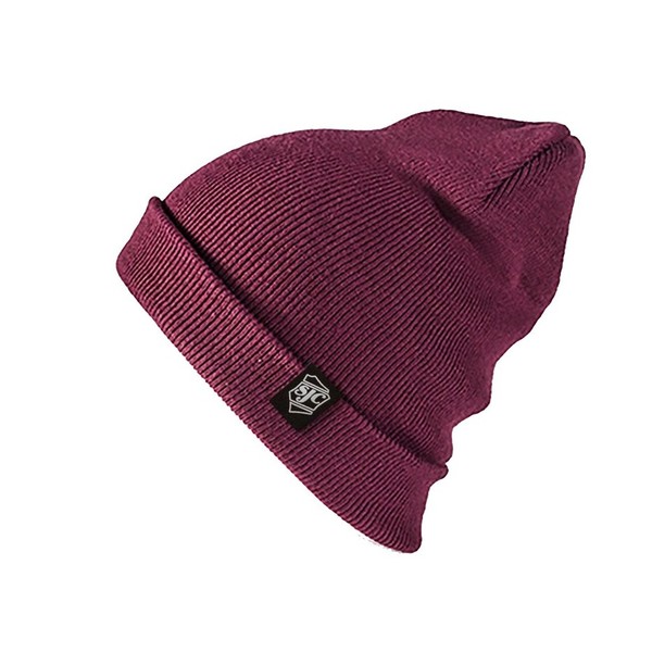 SJC Drums Woven Label Beanie, Maroon, 2017 - Main Image