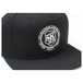 SJC Drums Snapback Hat, Black, Round Black Patch, White Text - Side Angle