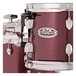 Pearl Midtown 4 Piece Compact Shell Pack, Black Cherry Glitter