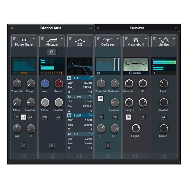 Steinberg Cubase Pro 10, Education - Channel Strip