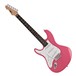 LA Left Handed Electric Guitar by Gear4music, Pink