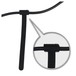 Adam Hall Hook and Loop Cable Tie 306 mm x 28 mm, Black Attachment