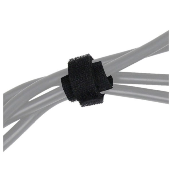 Klett-Kabelbinder Von Adam Hall – 306 X 28 Mm, Schwarz, 10er Pack