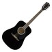 Fender FA-125 Dreadnought, Black Front View