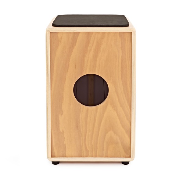 AMZN Teak Cajon and Foot Tambourine