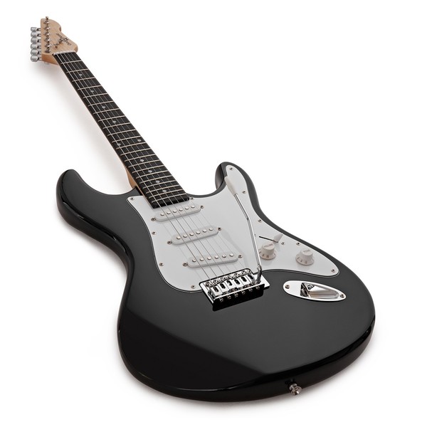 LA Electric Guitar + 35W Complete Amp Pack, Black